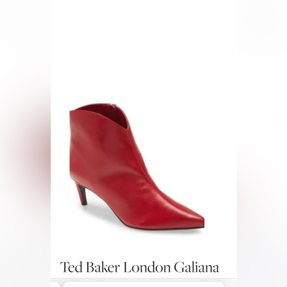 New Ted baker red booties